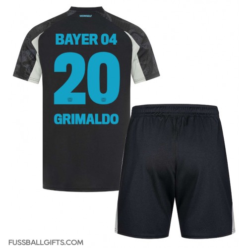 Bayer Leverkusen Alejandro Grimaldo #20 Fußballbekleidung 3rd trikot Kinder 2024-25 Kurzarm (+ kurze hosen)